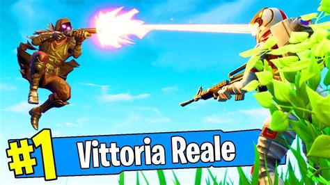 La Mia Prima Vittoria Reale In Solo Su Fortnite Youtube