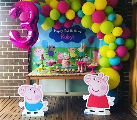 Decoracion De Peppa Pig Para Cumpleaños Sencillo Bienes baratos