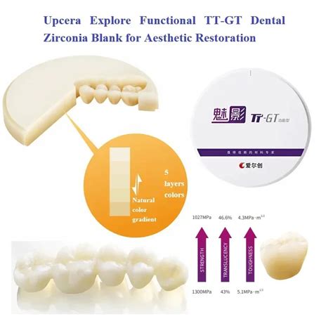 Upcera Explore Functional Tt Gt Dental Zirconia Zirconium Block Bionic