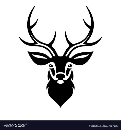 Deer Head Royalty Free Vector Image Vectorstock