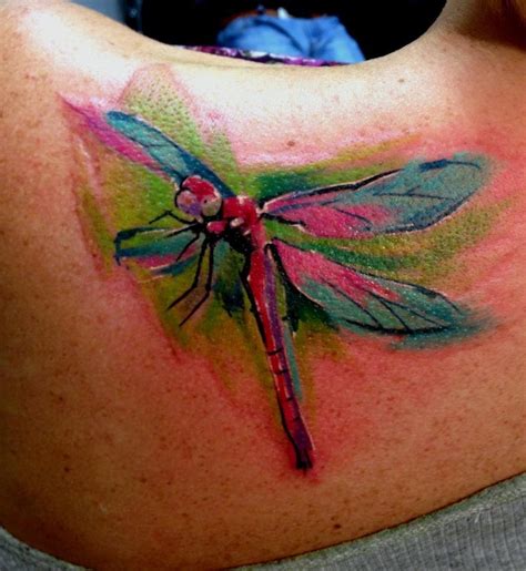 Watercolor Dragonfly Tattoo Designs, Ideas and Meaning | Tattoos For You