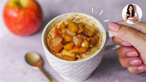 Preparación rápida de pastel de manzana y avena en microondas Rosso