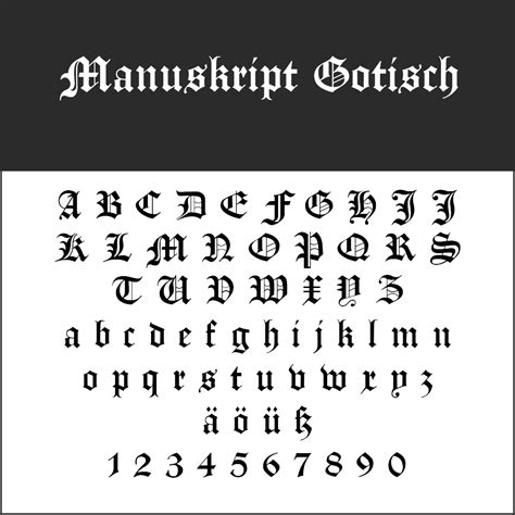 Gothic Script Fonts