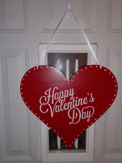 Valentine S Door Hanger Happy Valentines Day Sign Valentine S Wall Decoration Valentines Home