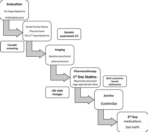 Treatment algorithm of heterozygous FH children and adolescents ...