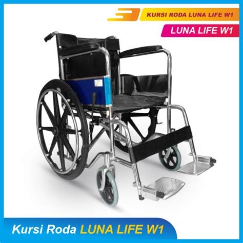 Kursi Roda Standar Rumah Sakit Velg Racing Roda Mati W Roda Traveling