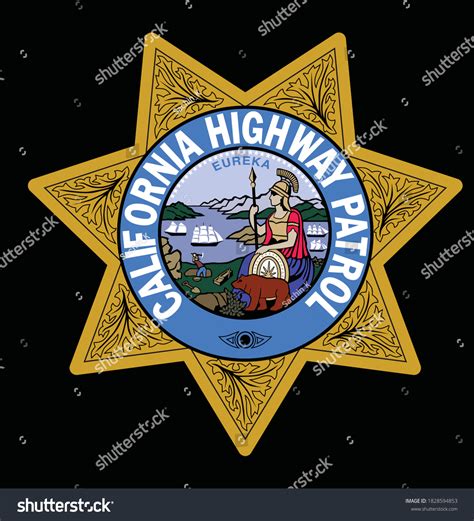 California Highway Patrol Logo Vector เวกเตอร์สต็อก ปลอดค่าลิขสิทธิ์