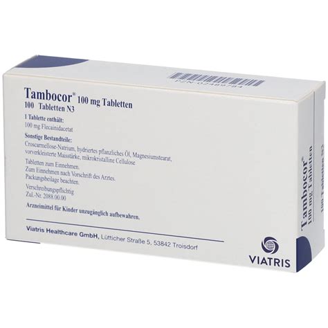 Tambocor® 100 Mg 100 St Mit Dem E Rezept Kaufen Shop Apotheke