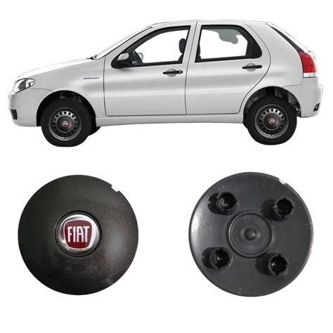 Kit X Calota Centro Roda Ferro Aro Fiat Palio Coquinho Em Promo O