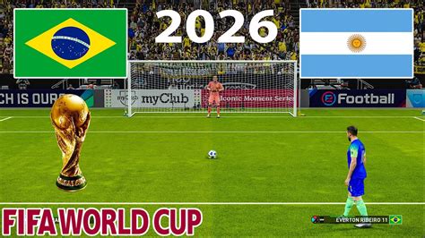 Brazil Vs Argentina 2026 Fifa World Cup Qualification Full Match All Goals Pes Gameplay