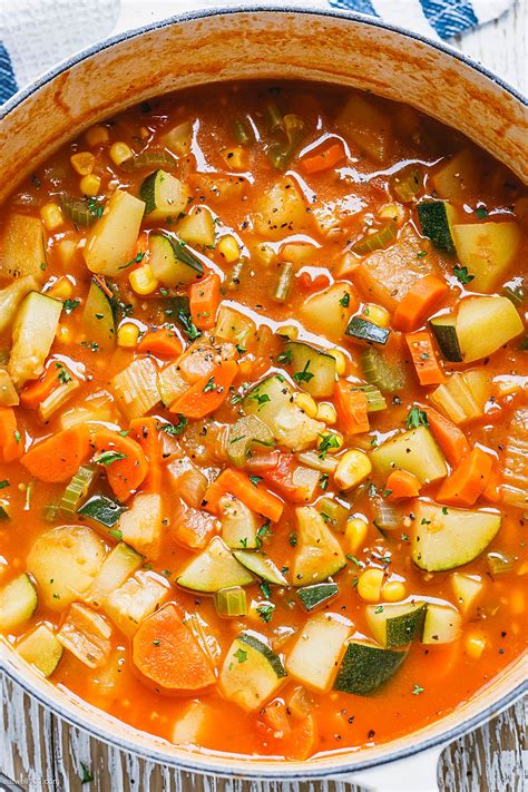 Vegetable Soup Recipe Homemade Vegetable Soup — Eatwell101