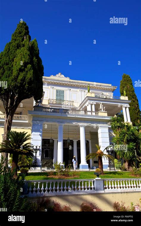 Achilleion palace gastouri corfu hi-res stock photography and images ...