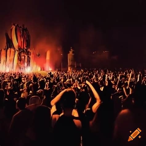 Festival Crowd On Craiyon