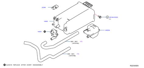 Nissan Frontier Xe Evaporative Emissions System Lines Zs A