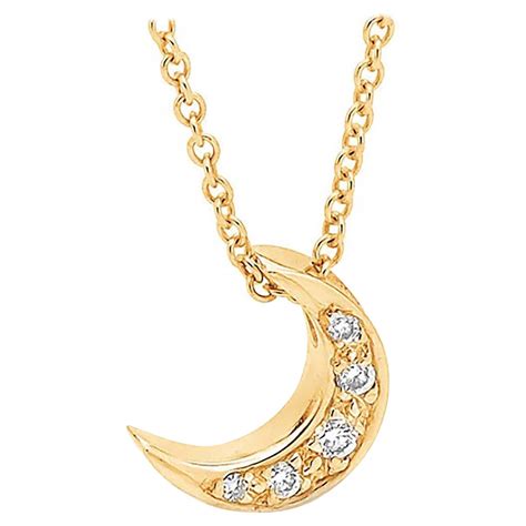 Antique Victorian Ruby Diamond Crescent Moon Gold Necklace At Stdibs