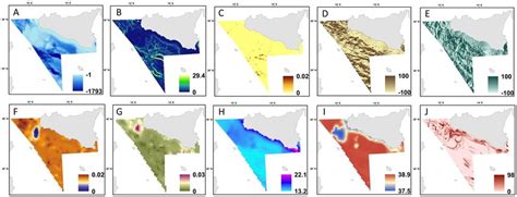 The Spatial Patterns Of The Environmental Variables Used To Map The