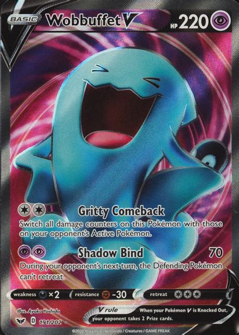 Wobbuffet V 2020 Sword And Shield 191202 Holo Full Art Psa 10 Price