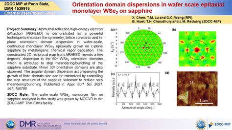 Orientation Domain Dispersions In Wafer Scale Epitaxial Monolayer Wse