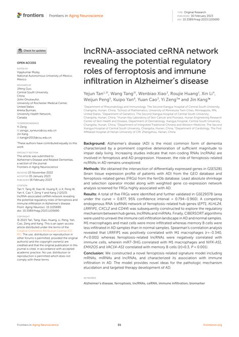 Pdf Lncrna Associated Cerna Network Revealing The Potential