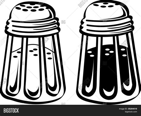 Salt Pepper Shakers Vector & Photo (Free Trial) | Bigstock