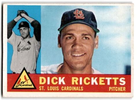 1960 Topps Dick Ricketts St Louis Cardinals 236 EBay