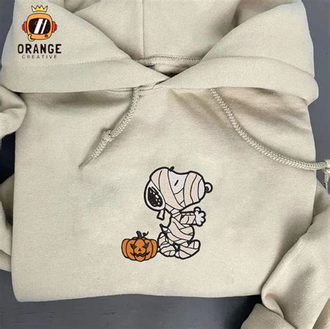 Snoopy Halloween Halloween Sweatshirt Halloween Girl Embroidery