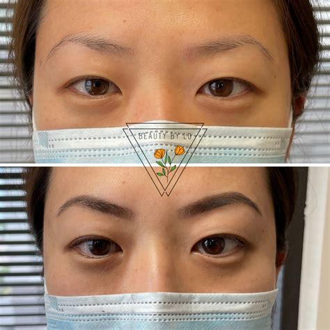 Asian Eyebrow Tinting Before And After