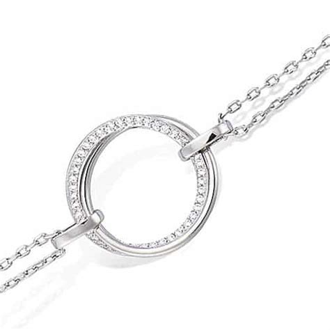 Bracelet Argent Cercle Oxydes Kebijoox Bijouterie En Ligne