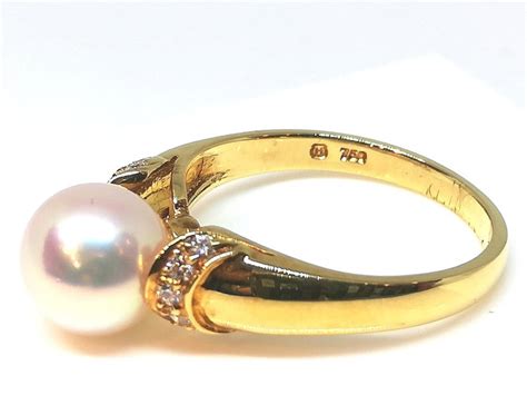 Mikimoto Kt Gelbgold Ring Catawiki