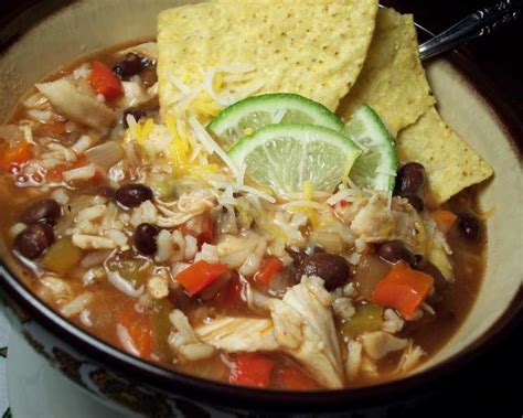 Easy Mexican Chicken Black Bean Soup Recipe