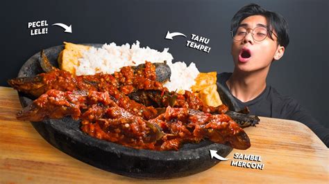 PERUT NANGIS MUKBANG PECEL LELE SAMBEL TERASI MERCON LALAPAN