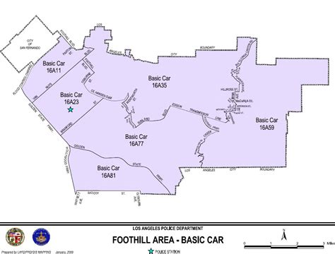 Los Angeles Police Jurisdiction Map