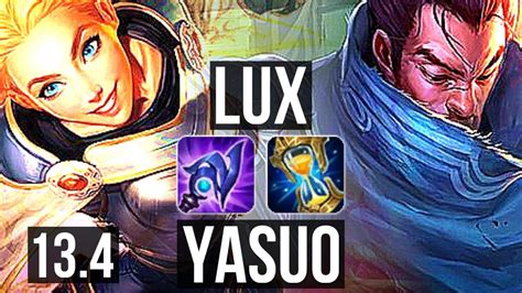 Lux Vs Yasuo Mid M Mastery Euw Master Youtube