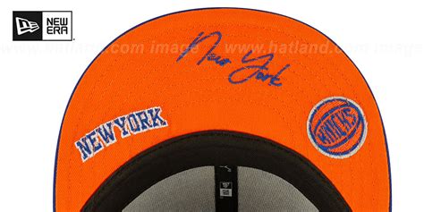 New York Knicks TRIPLE THREAT IDENTITY Royal Fitted Hat