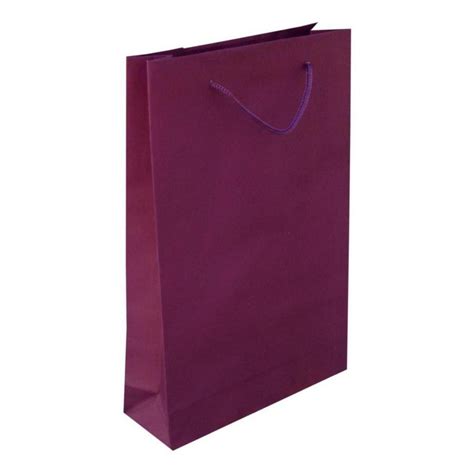 50 Sacola De Papel Roxo Presente 25x17x6cm Bolsa Shopee Brasil