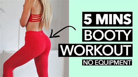 5 Minute Booty Workout For Women At Home YouTube