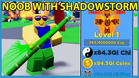 Noob With Full Team Of Shadowstorm Pets In Roblox Ninja Legends Youtube