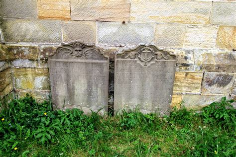 Pair Of Coyte Headstones Adjacent East Wall Of The Chancel Of The