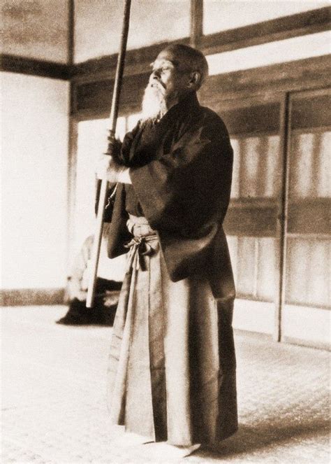 Morihei Ueshiba, founder of the Japanese martial art of aikido. Aikido Martial Arts, Martial ...