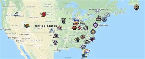 ECHL Map | Teams - Sport League Maps