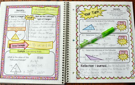 6th Grade Math Interactive Notebook - Math in Demand