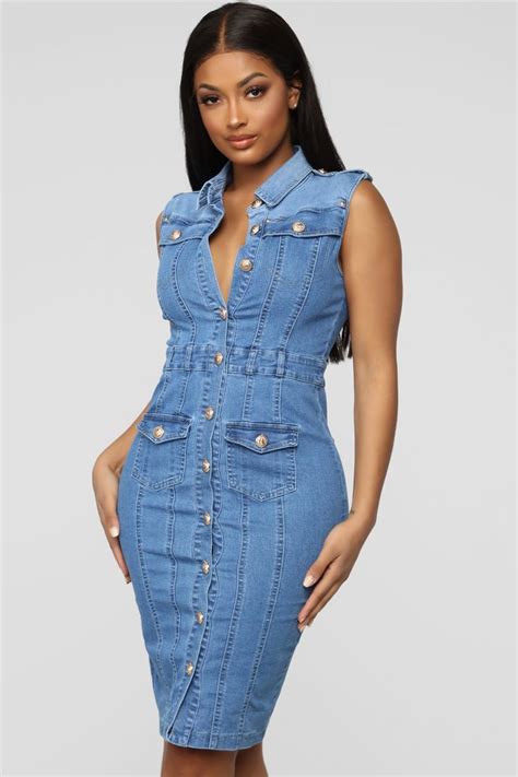 Sleeveless Denim Dress With Belt Myriam Kimble