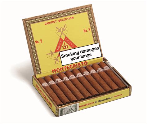 Montecristo No 5 Cigar Box Of 10 Cigars Of Cuba