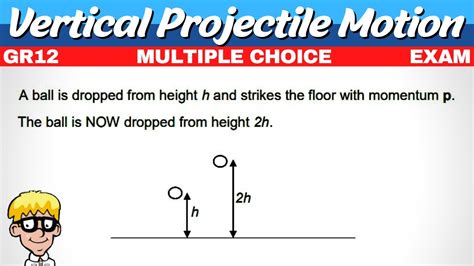 Multiple Choice Vertical Projectile Motion Grade 12 YouTube