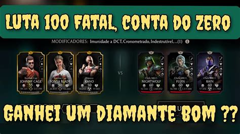 Conta Do Zero Finalmente Luta 100 Da Torre Fatal Ganhei Um Bom