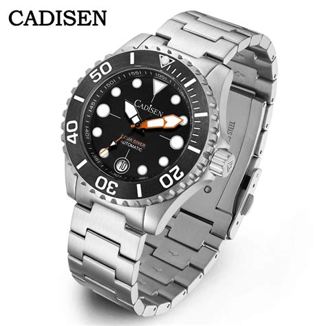 Cadisen Cadisen C Mm Diver Watch For Men Nh A Movement Automatic