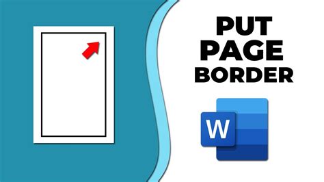 How To Put Page Border Line In Word YouTube