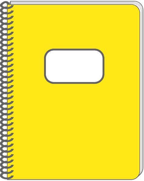 spiral notebook yellow