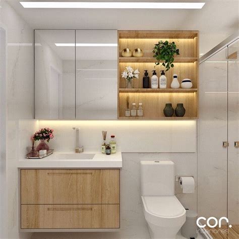 Cor Arquitetura On Instagram Clean E Muito Aconchegante O Banheiro Do