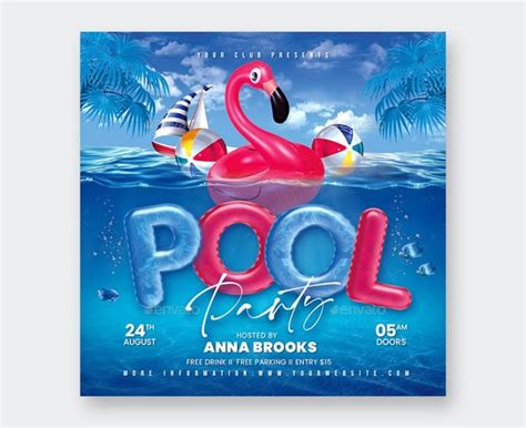 15 Best Summer Pool Party Flyer Templates Psd • Psd Design